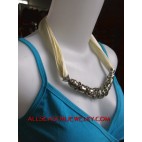 stainless fabrics necklace
